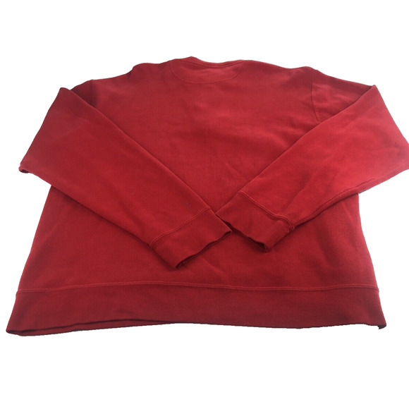 Orvis Men's Shirt Long Sleeve Pullover 1/4 Zip Sweater Red Heavyweight Large - Picture 9 of 15